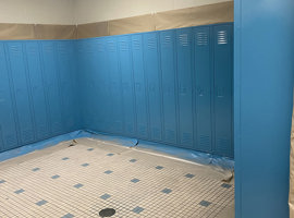 Davis Family YMCA, Youngstown, OH Electrostatic Painting of Lockers