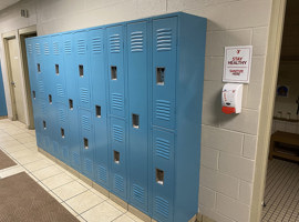 Davis Family YMCA, Youngstown, OH Electrostatic Painting of Lockers