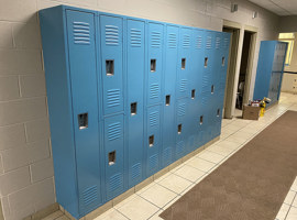 Davis Family YMCA, Youngstown, OH Electrostatic Painting of Lockers