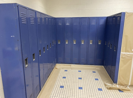 Davis Family YMCA, Youngstown, OH Electrostatic Painting of Lockers