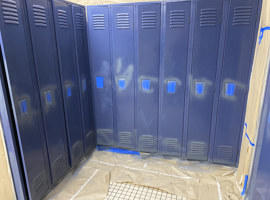 Davis Family YMCA, Youngstown, OH Electrostatic Painting of Lockers