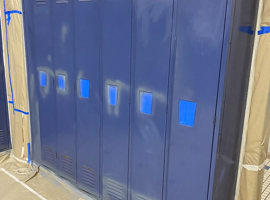 Davis Family YMCA, Youngstown, OH Electrostatic Painting of Lockers