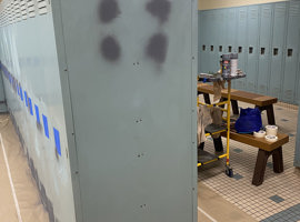 Davis Family YMCA, Youngstown, OH Electrostatic Painting of Lockers