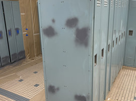 Davis Family YMCA, Youngstown, OH Electrostatic Painting of Lockers