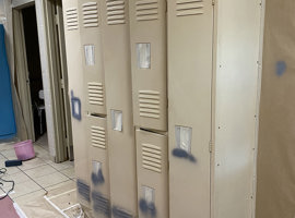 Davis Family YMCA, Youngstown, OH Electrostatic Painting of Lockers