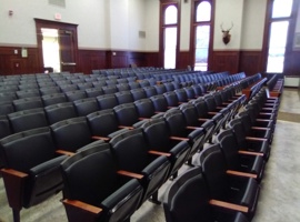 Elk County Courthouse, PA Reupholstery of Auditorium Seating