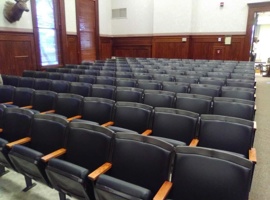 Elk County Courthouse, PA Reupholstery of Auditorium Seating