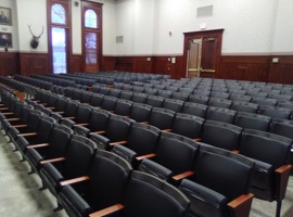 Elk County Courthouse, PA Reupholstery of Auditorium Seating