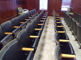 Elk County Courthouse, PA Reupholstery of Auditorium Seating