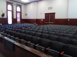 Elk County Courthouse, PA Reupholstery of Auditorium Seating