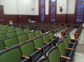 Elk County Courthouse, PA Reupholstery of Auditorium Seating