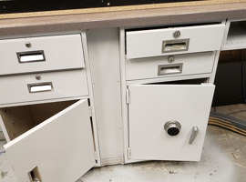 Farmer's National Bank, Chesterland, OH Electrostatic Painting of Office Equipment