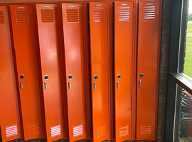 Fennville City Schools, MI - Electrostatic Painting of Lockers