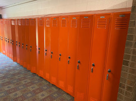 Fennville City Schools, MI - Electrostatic Painting of Lockers
