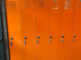 Fennville City Schools, MI - Electrostatic Painting of Lockers