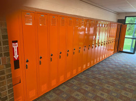 Fennville City Schools, MI - Electrostatic Painting of Lockers