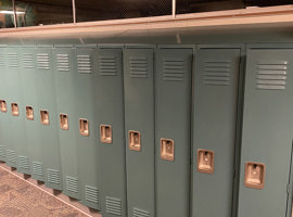 Gladiola Elementary School, Wyoming, MI Electrostatic Painting of Lockers