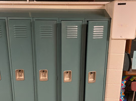 Gladiola Elementary School, Wyoming, MI Electrostatic Painting of Lockers