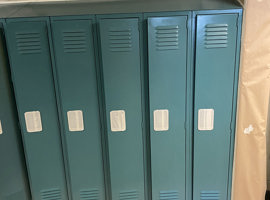Gladiola Elementary School, Wyoming, MI Electrostatic Painting of Lockers