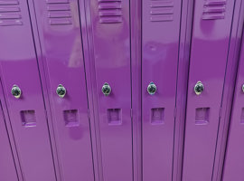 Hononegah Community High School, Rockton, IL - Electrostatic Painting of Lockers