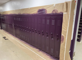 Hononegah Community School District, IL - Electrostatic Painting of Lockers