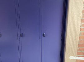 Sauder Elementary School, Jackson Township, OH - Electrostatic Painting of Lockers