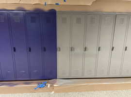 Sauder Elementary School, Jackson Township, OH - Electrostatic Painting of Lockers