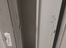 Jefferson Elementary School, Davenport, IA - Electrostatic Painting of Lockers