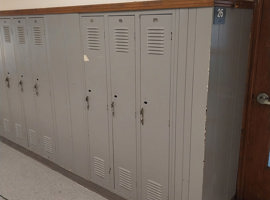 Jefferson Elementary School, Davenport, IA - Electrostatic Painting of Lockers