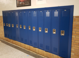 Johnson Traditional Middle School, Louisville, KY - Electrostatic Locker Painting