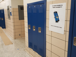 Johnson Traditional Middle School, Louisville, KY - Electrostatic Locker Painting