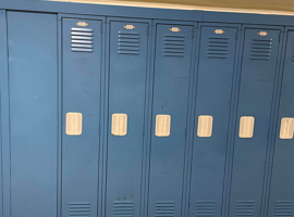 Johnson Traditional Middle School, Louisville, KY - Electrostatic Locker Painting