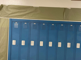 Johnson Traditional Middle School, Louisville, KY - Electrostatic Locker Painting