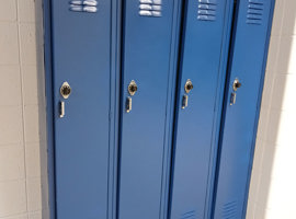 Knight Middle School, Louisville, KY Electrostatic Painting of Lockers (Phase 2)