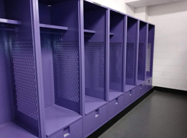 Knox College, T. Fleming Field House, Galesburg, IL - Electrostatic Painting of Lockers