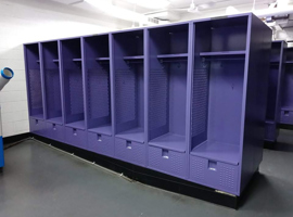 Knox College, T. Fleming Field House, Galesburg, IL - Electrostatic Painting of Lockers