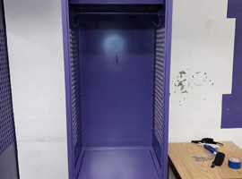 Knox College, T. Fleming Field House, Galesburg, IL - Electrostatic Painting of Lockers