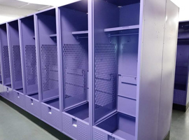 Knox College, T. Fleming Field House, Galesburg, IL - Electrostatic Painting of Lockers