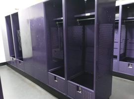 Knox College, T. Fleming Field House, Galesburg, IL - Electrostatic Painting of Lockers