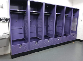 Knox College, T. Fleming Field House, Galesburg, IL - Electrostatic Painting of Lockers