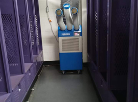 Knox College, T. Fleming Field House, Galesburg, IL - Electrostatic Painting of Lockers