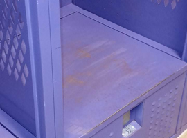 Knox College, T. Fleming Field House, Galesburg, IL - Electrostatic Painting of Lockers