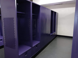 Knox College, T. Fleming Field House, Galesburg, IL - Electrostatic Painting of Lockers