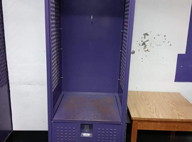 Knox College, T. Fleming Field House, Galesburg, IL - Electrostatic Painting of Lockers