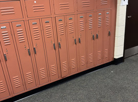 Lakeview Elementary, Schaumburg, IL - Electrostatic Painting of Lockers