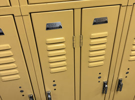 Lakeview Elementary, Schaumburg, IL - Electrostatic Painting of Lockers