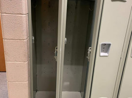 Lenawee Christian School, Adrian, MI Electrostatic Painting of Lockers