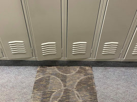 Lenawee Christian School, Adrian, MI Electrostatic Painting of Lockers