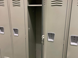 Lenawee Christian School, Adrian, MI Electrostatic Painting of Lockers