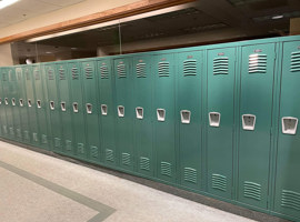 Lenawee Christian School, Adrian, MI Electrostatic Painting of Lockers